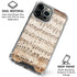 Antique Notes iPhone 16 Pro Clear Case